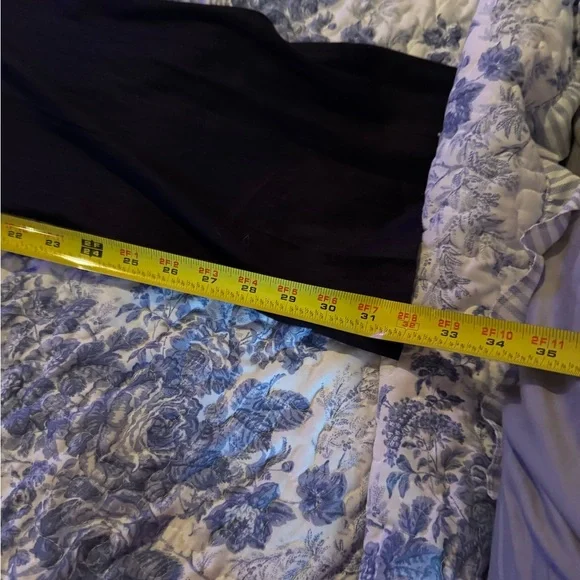 Antonio Melani Navy Linen Women's Black Tailored Pants - Picture 5 of 6